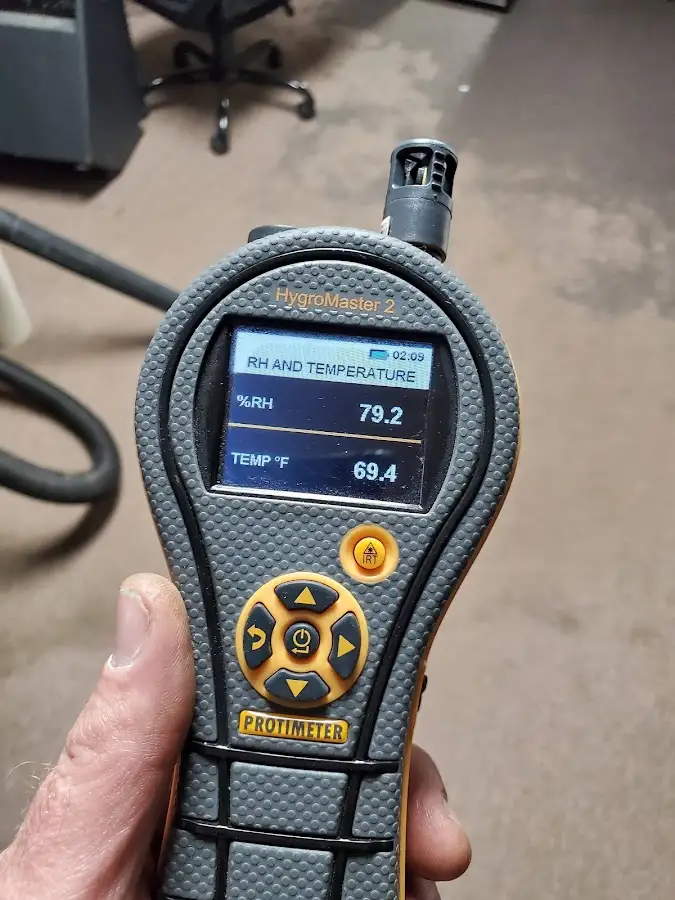 Moisture meter humidity assessment for Fire & Smoke Damage Restoration in Spencer
